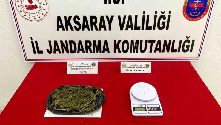 Aksaray’da 350 gram skunk hususu ele geçirildi, 2 kuşkulu gözaltına alındı