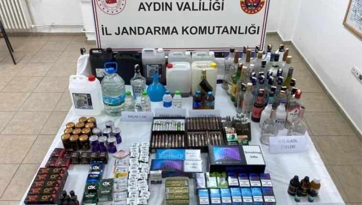 Aydın’da Kaçak Sigara ve Alkol Operasyonu: 1 Gözaltı