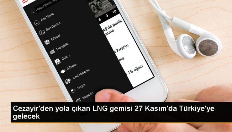 Cezayir’den Türkiye’ye LNG Gemisi Yola Çıktı