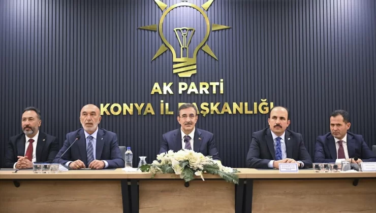 Cumhurbaşkanı Yardımcısı Yılmaz, Konya’da AK Parti’lilerle buluştu Açıklaması