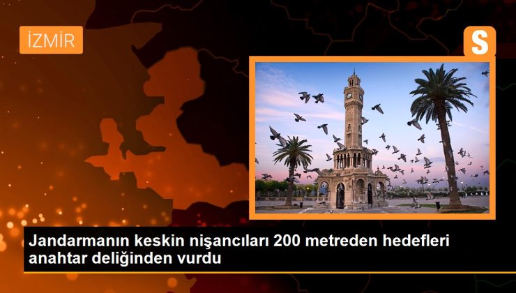 Jandarmanın keskin nişancıları 200 metreden maksatları anahtar deliğinden vurdu