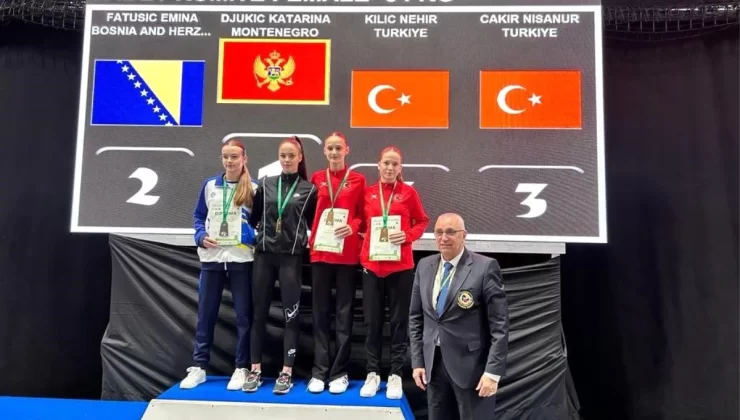 Nilüfer Belediyespor Sportmeni Nisanur Çakır, Balkan Karate Şampiyonası’nda bronz madalya kazandı