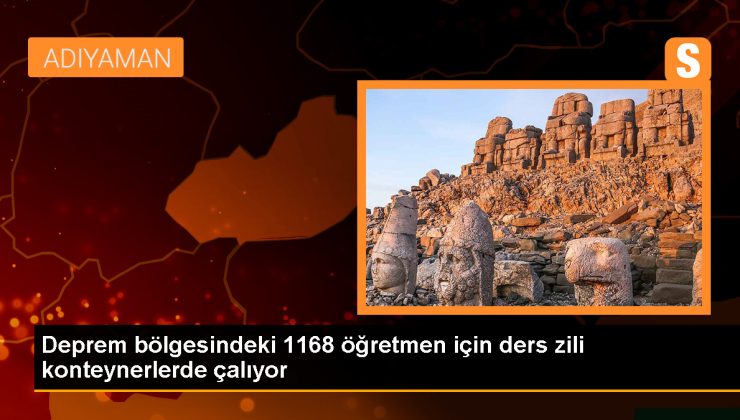 Sarsıntı bölgesindeki 1168 öğretmen için ders zili konteynerlerde çalıyor