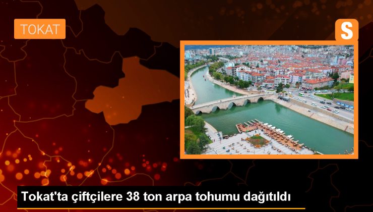 Tokat’ın Yeşilyurt ilçesinde çiftçilere arpa tohumu dağıtıldı