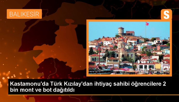 Türk Kızılay, Kastamonu’da Muhtaçlık Sahibi Öğrencilere Mont ve Bot Yardımı Yaptı