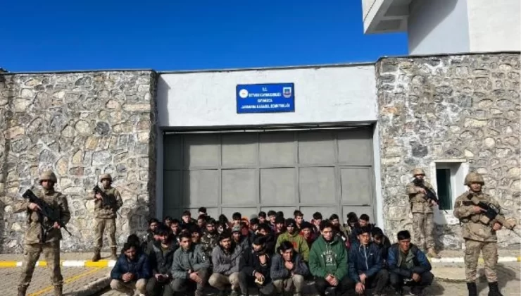 Bitlis’te 50 Afganistan asıllı kaçak göçmen yakalandı