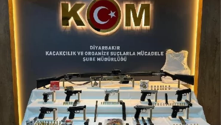 Diyarbakır’da silah operasyonu: 9 kuşkulu gözaltına alındı
