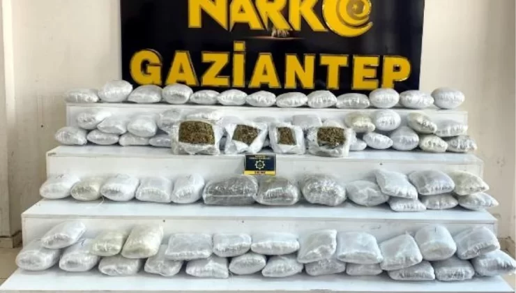 Gaziantep’te 41 kilo uyuşturucu ele geçirildi, 1 tutuklama