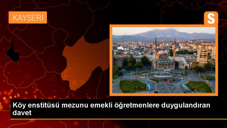 Köy enstitüsü mezunu emekli öğretmenlere duygulandıran davet