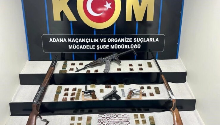 Adana’da silah ticareti yapan şüphelilere operasyon: 6 ruhsatsız silah ele geçirildi