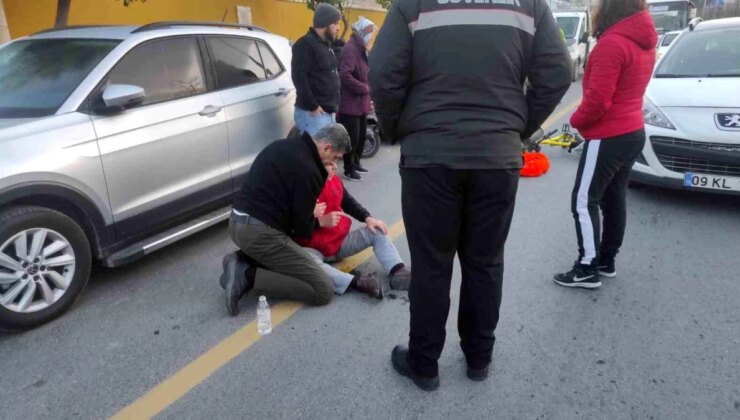 Aydın’da Bisiklet Şoförü Araç Kapısına Çarptı, Yaralandı