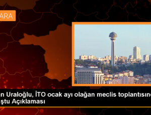 Bakan Uraloğlu, İTO ocak ayı olağan meclis toplantısında konuştu Açıklaması