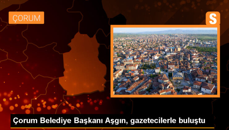 Çorum Belediye Lideri Halil İbrahim Aşgın, gazetecilerle bir ortaya geldi