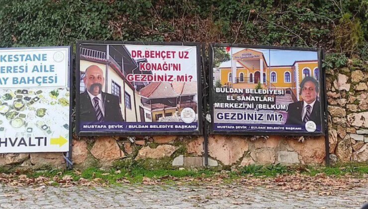 Denizli’nin Buldan Belediye Lideri Mustafa Şevik’in ilan tahtalarına hücum