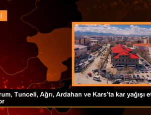 Doğu Anadolu’da Kar Yağışı: Erzurum, Tunceli, Ağrı, Ardahan ve Kars Beyaz Örtüyle Kaplandı