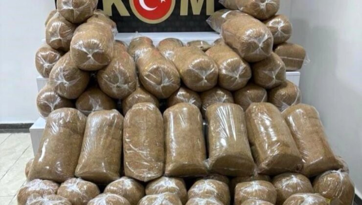 Elazığ’da 6 milyon 550 bin kol bandrolsüz makaron ve 438 kilo kıyılmış tütün ele geçirildi