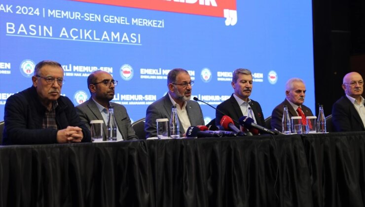 Emekli Memur-Sen Lideri Ali Küçükkösen, emeklilere seyyanen ödeme yapılmasını istedi