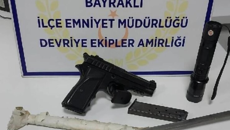 İzmir’de bir berber dükkanında uyuşturucu ve silah ele geçirildi