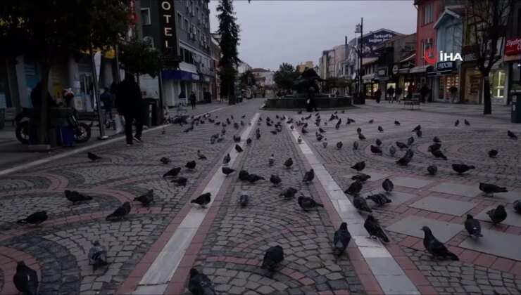 Manzaralar pandemi periyodunu hatırlattı… Soğuk hava nedeniyle cadde ve sokaklar boş kaldı