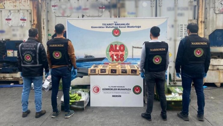 Mersin Limanı’nda 120 Milyon TL Kıymetinde Kokain Ele Geçirildi