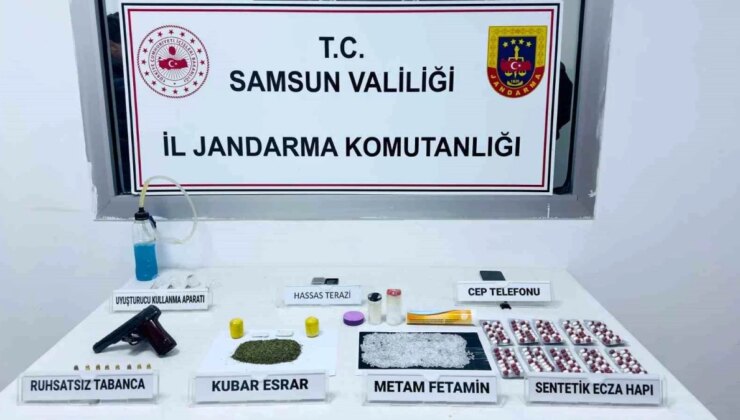 Samsun’da jandarma tarafından düzenlenen uyuşturucu operasyonunda 1 kişi yakalandı