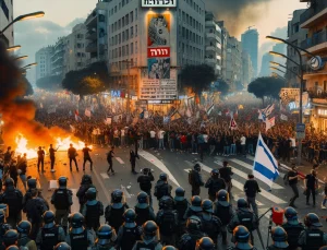 “Tel Aviv’de Seçim Çağrısıyla Sokaklar Alevlendi”