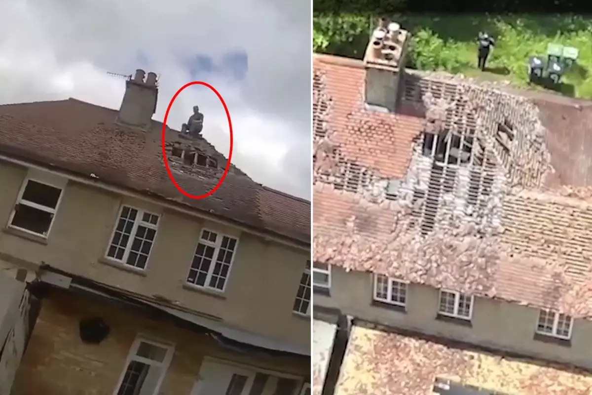 bu turlu komsu dusman basina konutun catisindaki kiremitleri soktu c78KNkqe