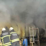 corluda makine tesisinde yangin HMcLWGmI