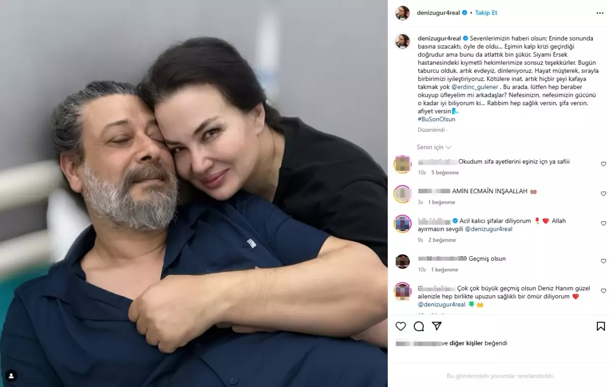 deniz ugurun esi erdinc gulener kalp krizi gecirdi