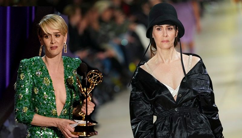 emmy odullu oyuncu sarah paulson model oldu paris moda haftasina damga vurdu fQYZ9RIB