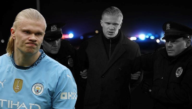 erling haalandin basi belaya girdi polislik oldu ortaya cikan sebep ise sasirtti