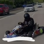 go kart soforunun tehlikeli oyunu yola cikti drift atti A7vPAL42