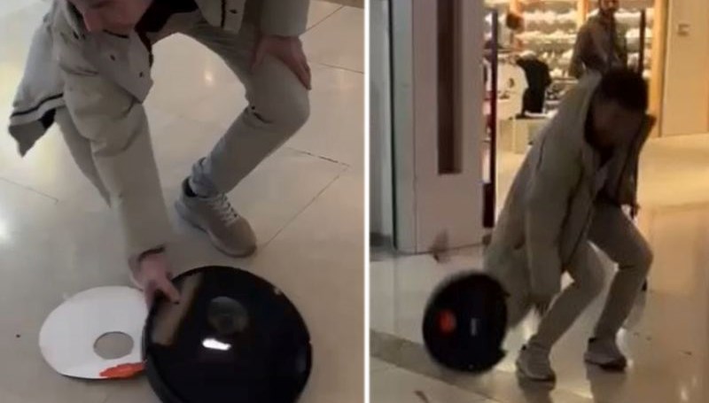 Süpürge Kabusu: Vatandaş, Defalarca Bozulan Süpürgesini Mağaza Önünde İmha Etti 71 iki yil icinde 10 defa arizalanan supurgesini magaza onunde parcaladi 3GqlZNOk