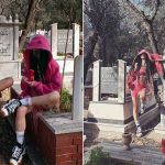 mezarlikta reaksiyon ceken hareket toplumsal medyada paylastilar zj3Gr8RY