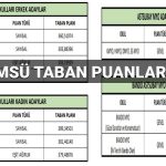 msu taban puanlari ve kontenjanlari listesi 2025 msu kho hho dho ve atsubay meslek xut46X41