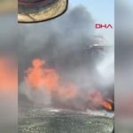 seyir halindeki tir alev alev yandi SPBFNb7T