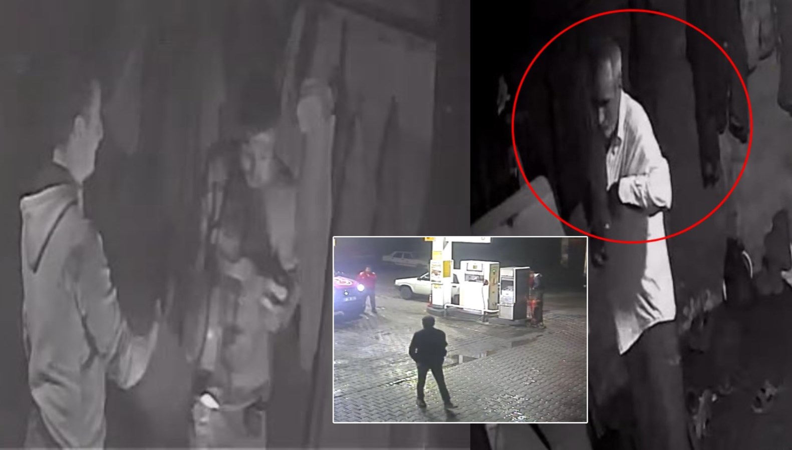 yakilarak oldurulen madenci cinayetinde yeni manzaralar iki kisi akaryakit aldi iki kisi esyalarini yok