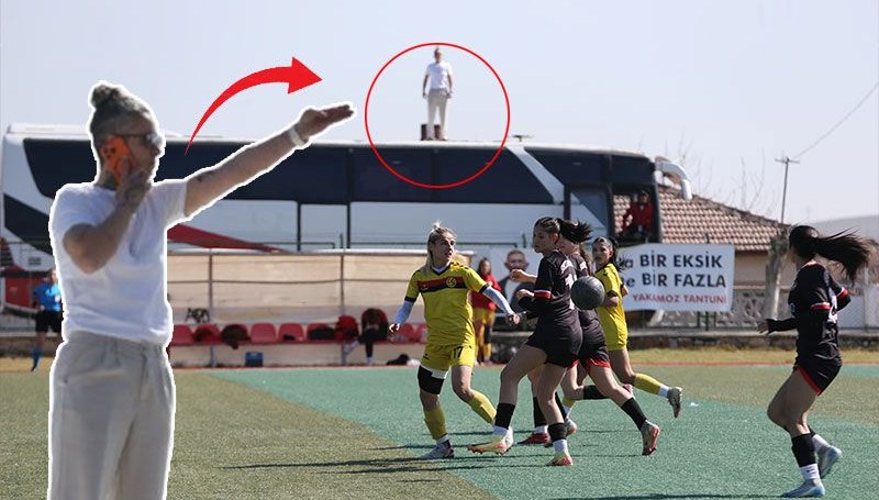 yesil alanda gorulmemis olay cezali antrenor kadrosunu otobusun uzerinden yonetti cRrKEmSb