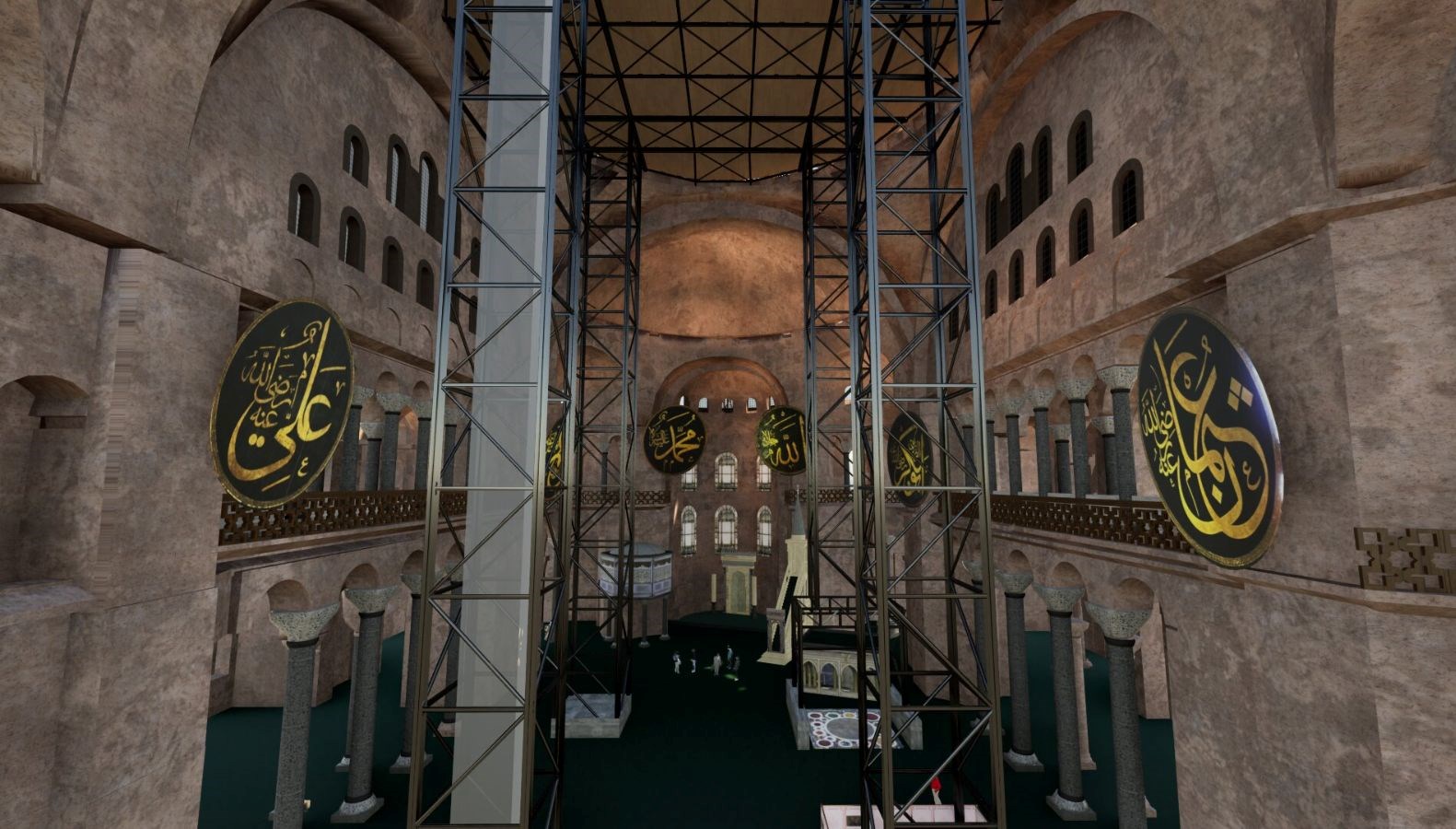 ayasofyada tarihi onarim