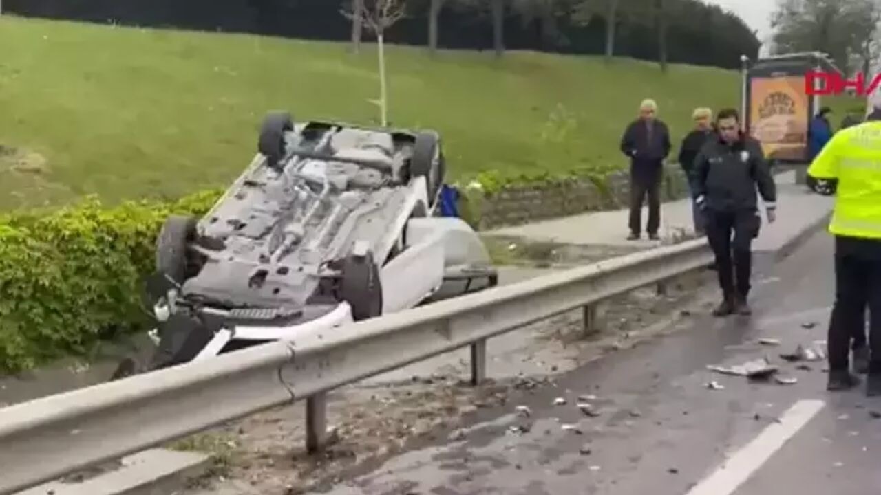 bakirkoy sefakoy d 100 yan yolda zincirleme kaza LeqLhrHh
