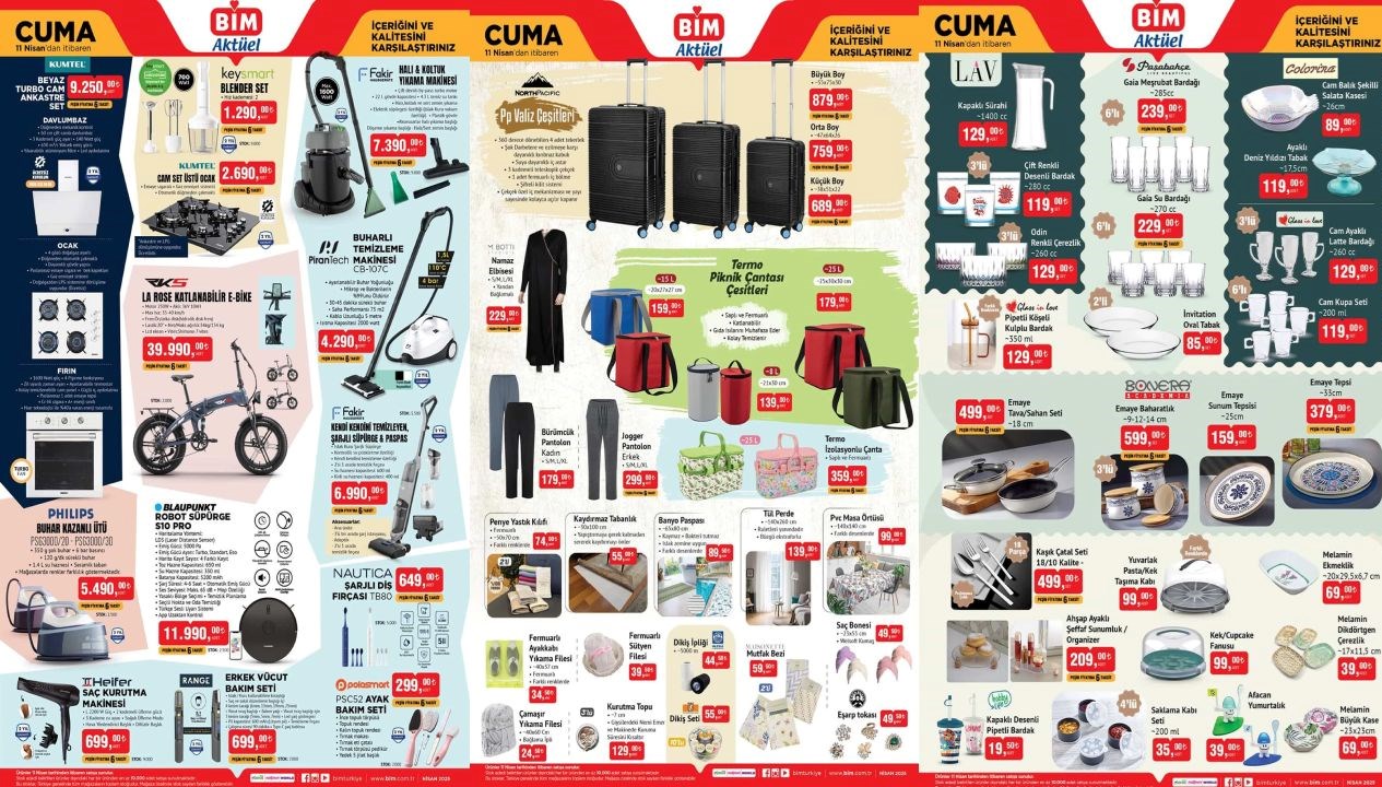 bim market 11 nisan cuma aktuel katalogu televizyon robot supurge valiz cesitleri ve mop 955GvZaj