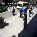 deprem aninda binanin 3uncu katindan atladi WAYETlSH