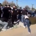 goztepe ile besiktas taraftarlari ortasinda hengame 1ZT2P6fy