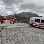 helikopter ambulans 9 haftalik gebe bayan icin havalandi SMNB4IED