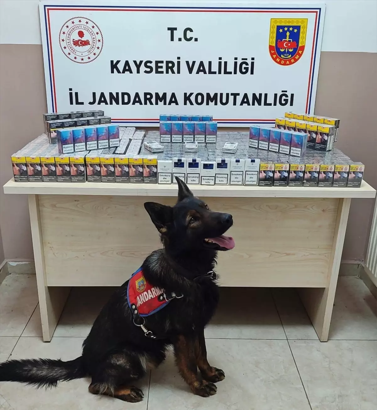 kayseride 670 paket gumruk kacagi sigara ele gecirildi Y8cvzO17