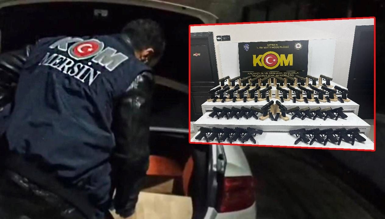 Mersin'de Şok Baskın: Otomobilden Cephanelik Fışkırdı! 71 mersinde ele gecirildi araba degil silah deposu