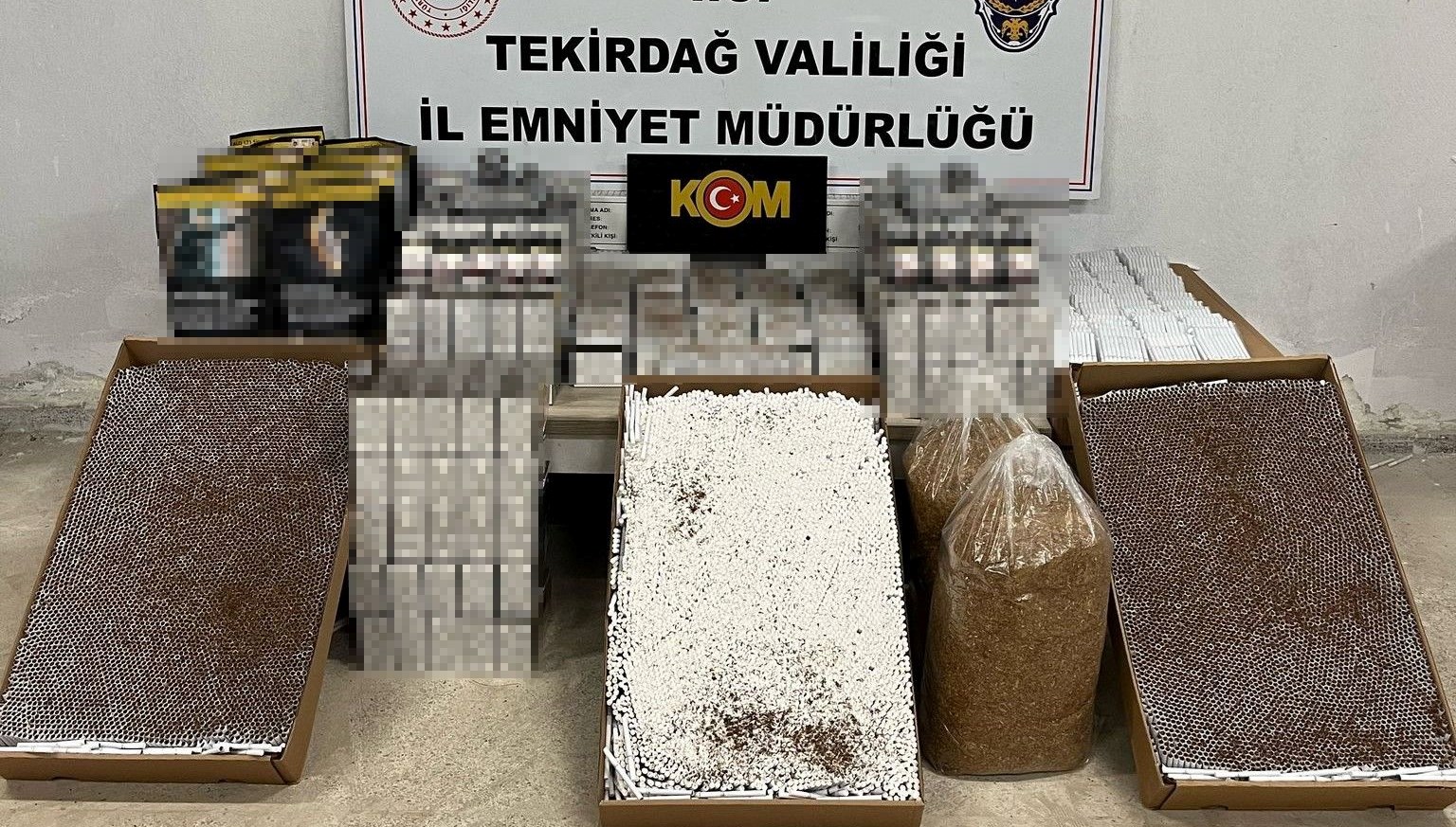 tekirdagdabinlerce makaron ele gecirildi l2CRdLm3