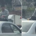 trafikte pes dedirten manzara araba uzerinde alem yapti kBGMLtWe