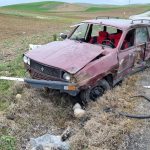 corumda kaza alarmi otomobil takla atti zIjF84H2