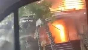 esenyurtta yangin panigi 132 daireli bina tahliye edildi